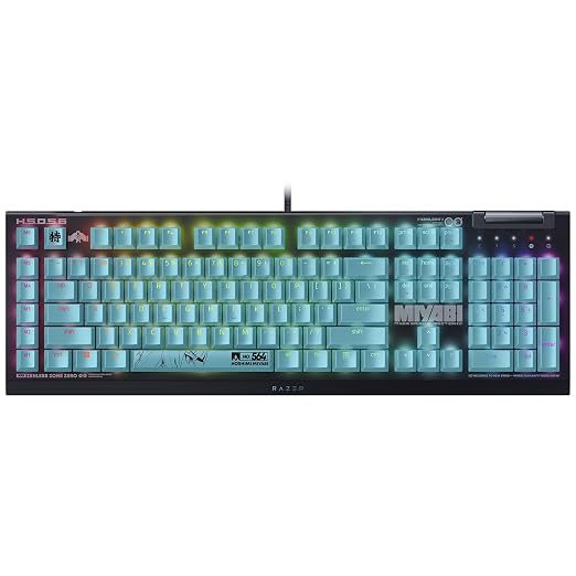 Razer BlackWidow V4 X Mechanical Gaming Keyboard, Zenless Zone Zero Edition | Green Switches Tactile & Clicky, 6 Macro Keys, Chroma RGB, Doubleshot ABS Keycaps, Sound Dampening & Stabilizers by Unknown