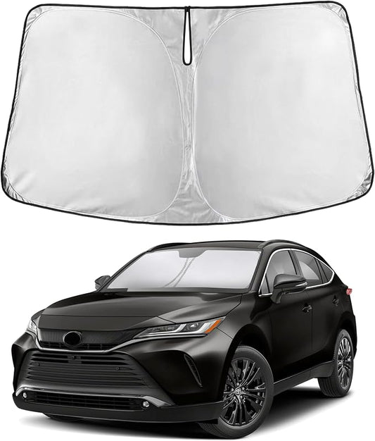 EcoNour Windshield Sunshade Compatible for Toyota Venza 2021 2022 2023 2024 Sun Visor for Front Windshield & Window Sun Shade Cover, UV Heat Blocker & Protector, Car Accessories by EcoNour