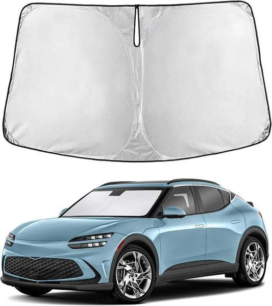 EcoNour Windshield Sunshade Compatible for Genesis GV60 2023-2024 2025 2026, Sun Visor for Front Windshield & Window Sun Shade Cover, UV Heat Blocker & Protector, Car Accessories by EcoNour