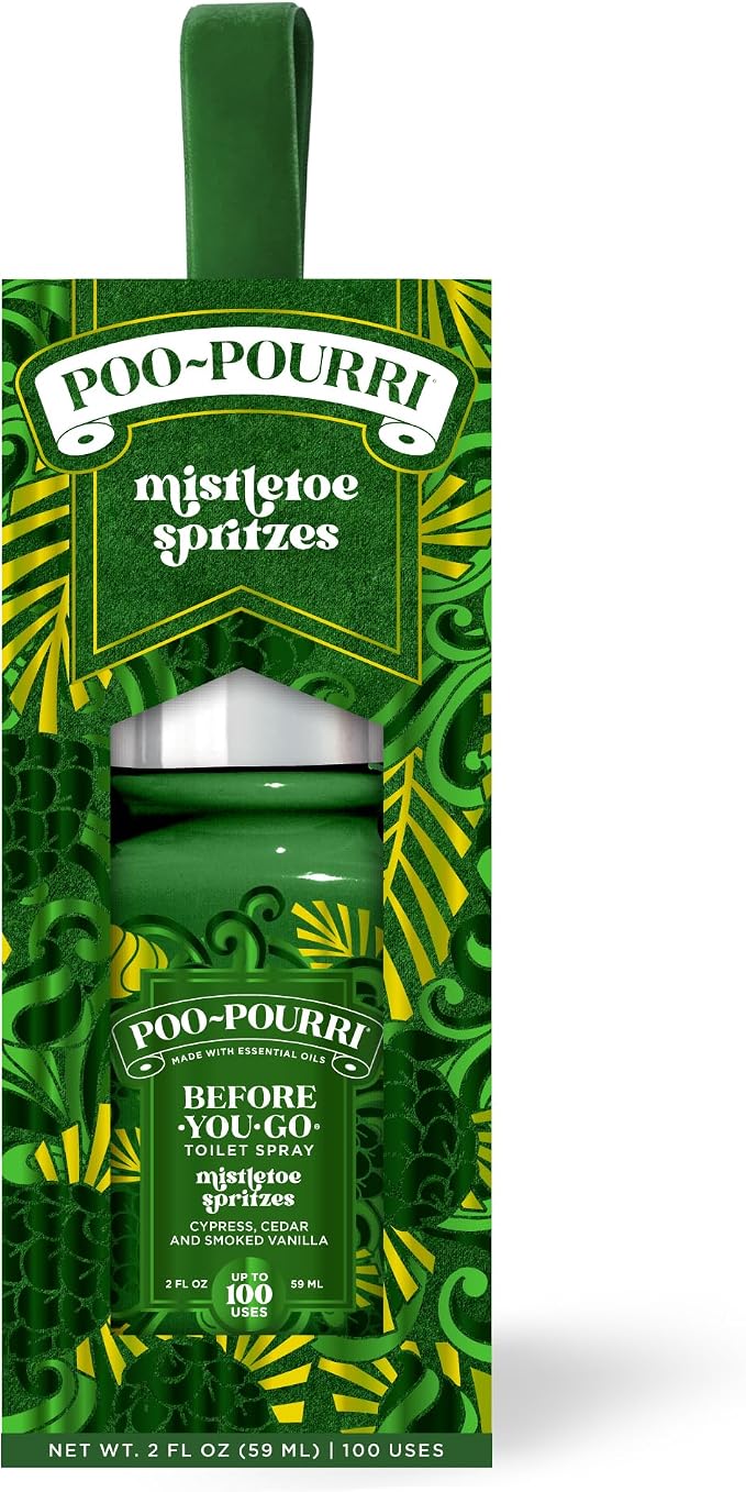 Poo-Pourri Before-You-Go Toilet Spray, Mistletoe Spritzes, 2 Fl Oz - Cypress, Cedar, and Smoked Vanilla - Image 11