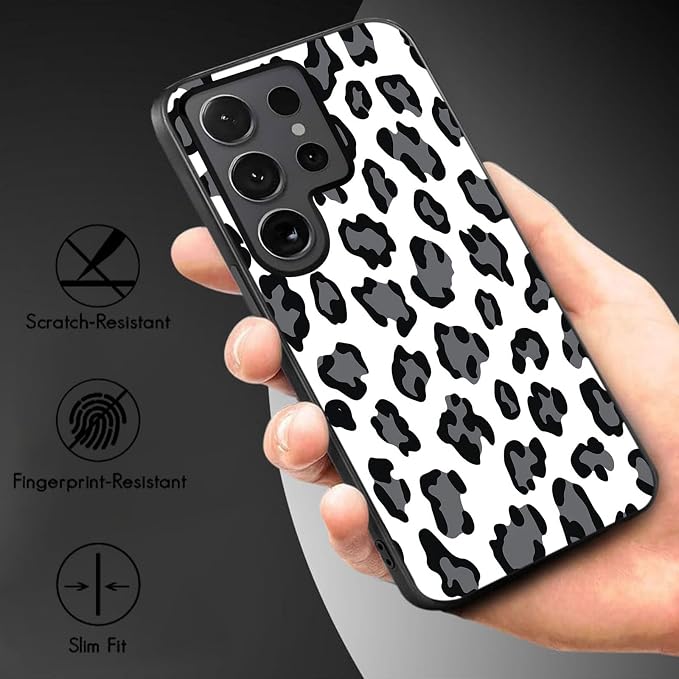 Designed for Galaxy S25 Ultra Phone Case,Slim Silicone Shockproof Protective Case for Galaxy S25 Ultra 6.8 inch,Leopard Print - Image 3