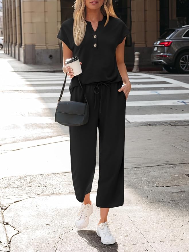 LILLUSORY Two Piece Lounge Sets for Women Vacation Beach Travel Airport Fall Outfits Casual Cruise Fashion 2026 - Image 5