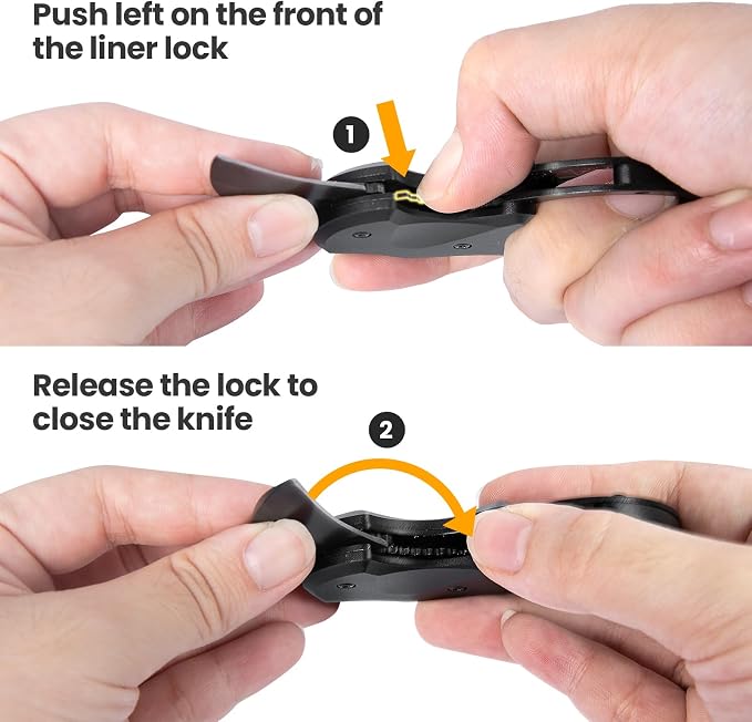 FUNBRO 2 Pack Small Pocket Knife Gifts for Men & Women | Folding Box Cutter, Birthday & Christmas Stocking Stuffers Gifts for Wife Husband Dad Mom (Black & Red) - Image 4