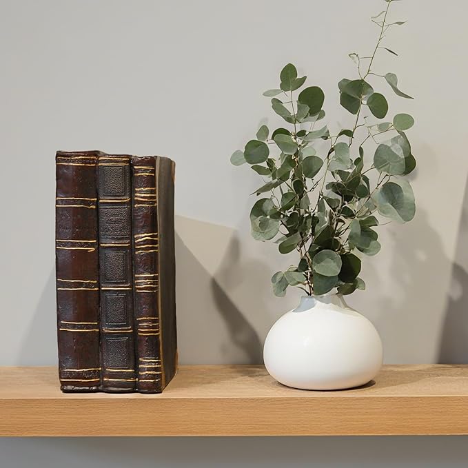 Decorative Books Coffee Table Books Decor - Resin Retro Classical Fake Decorative Books Set of 3 for Living Room, Office, Mantle Shelves Decor 4.2 * 2.7 * 6.2 Inch Guichifun - Image 6