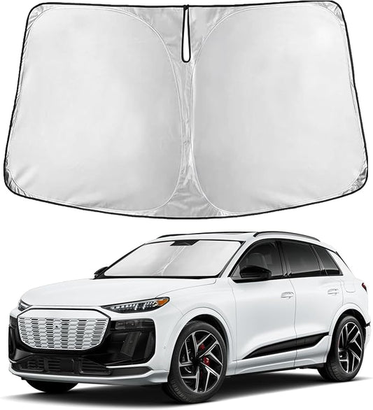 EcoNour Windshield Sunshade Compatible for Audi Q6 e-tron 2025 2026 2027, Sun Visor for Front Windshield & Window Sun Shade Cover, UV Heat Blocker & Protector, Car Accessories by EcoNour