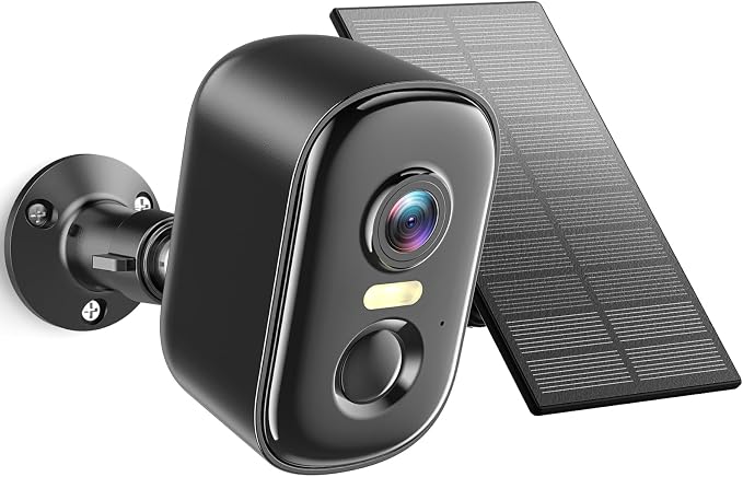 MISECU Solar Camera Outdoor Wireless, 2K Battery Powered WiFi Cameras for Home Security, Solar Powered Security Camera with AI Motion Detection, Color Night Vision, Two-Way Talk, IP66 Weatherproof by MISECUSecurityCamera