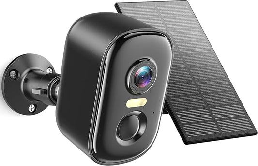 MISECU Solar Camera Outdoor Wireless, 2K Battery Powered WiFi Cameras for Home Security, Solar Powered Security Camera with AI Motion Detection, Color Night Vision, Two-Way Talk, IP66 Weatherproof by MISECUSecurityCamera