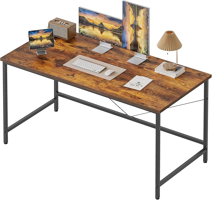 Mericonia 32x16 Inch Computer Desk, 0.6" Thick Small Office Table | Modern Simple Style, Small Study & Writing Table for Home Bedroom Work, Brown - Image 6