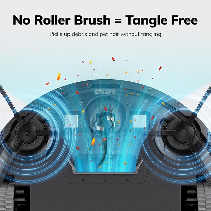 ILIFE V2 Robot Vacuum Cleaner, Tangle-Free Suction | 120 Mins Runtime, Slim, Self-Charging Robotic Vacuum Cleaner, Ideal for Pet Hair and Hard Floors - Image 2