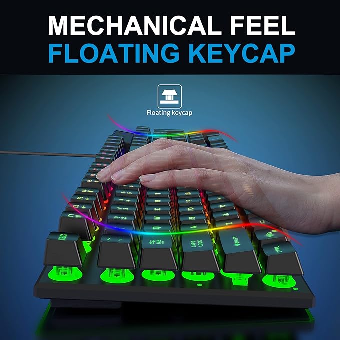 DGG Gaming Keyboard and Mouse, Headphones, Mouse pad Combo for PC Gamers | RGB Backlight Gaming Keyboard and Mouse Bundle with Headset, All in One for Xbox and PS4 Users - Image 2