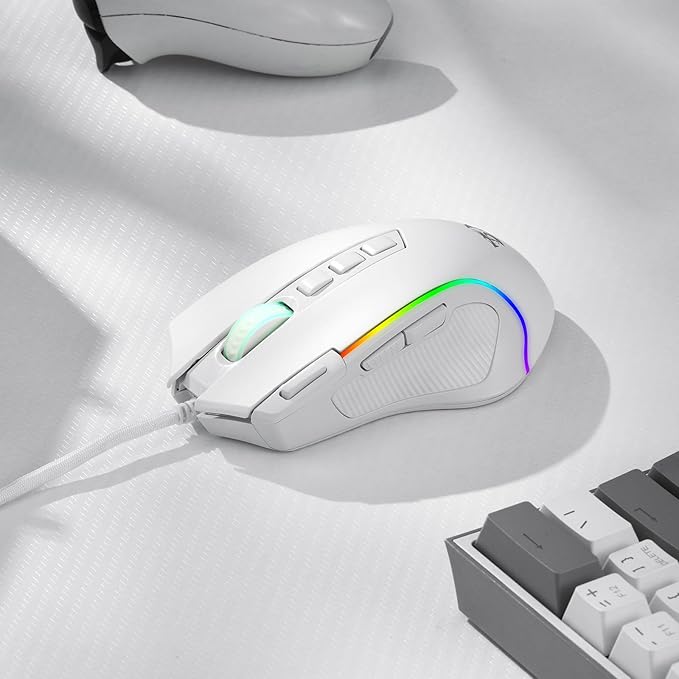 Redragon M612 Wired RGB Optical Gaming Mouse 8000 DPI Remapping Keys | Cable-Free 0 Delay, Redefine Keybinding Macro, Vibing Backlight, Ergonomic Grip Body Comfort - Image 7
