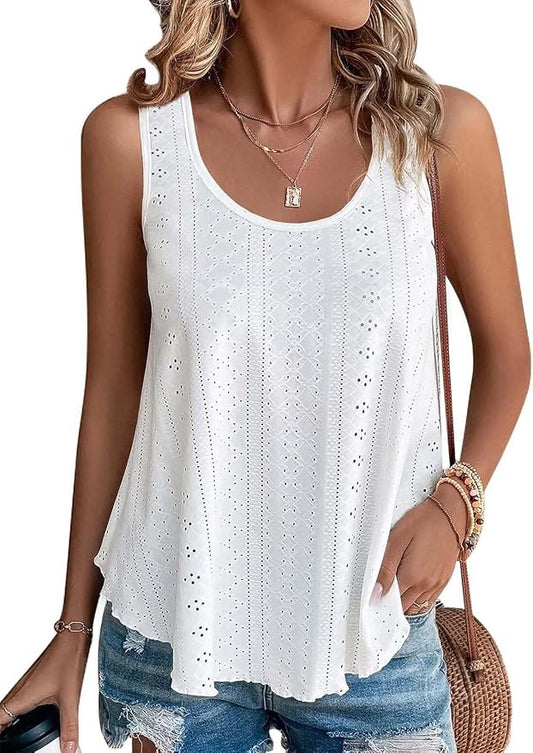 ATHMILE Women's Tank Tops Sleeveless Summer Top Spaghetti Strap Spring Shirt Loose Fit Beach Vacation 2026 Casual by ATHMILE