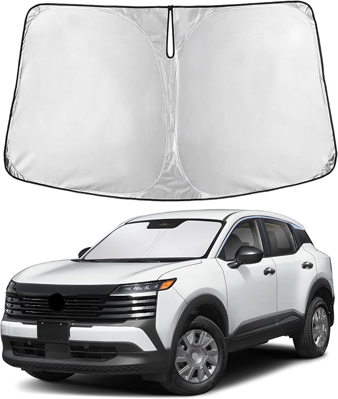 EcoNour Windshield Sunshade Compatible for Nissan Kicks 2025 2026, Sun Visor for Front Windshield & Window Sun Shade Cover, UV Heat Blocker & Protector, Car Accessories by EcoNour