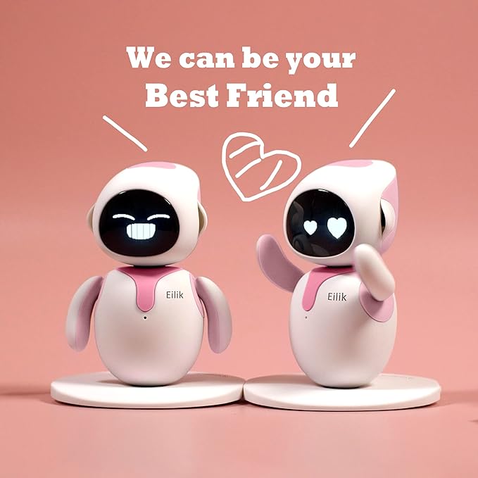 ENERGIZE LAB Eilik –Your Desktop Companion Full of Personality with Expressive Animations & Reactions, Touch-Responsive Play, Mini Games, Robot for Adults & Kids - Image 4