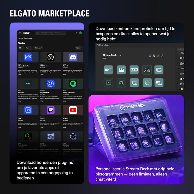 Elgato Stream Deck MK.2 White Studio Controller, 15 Keys - Image 9
