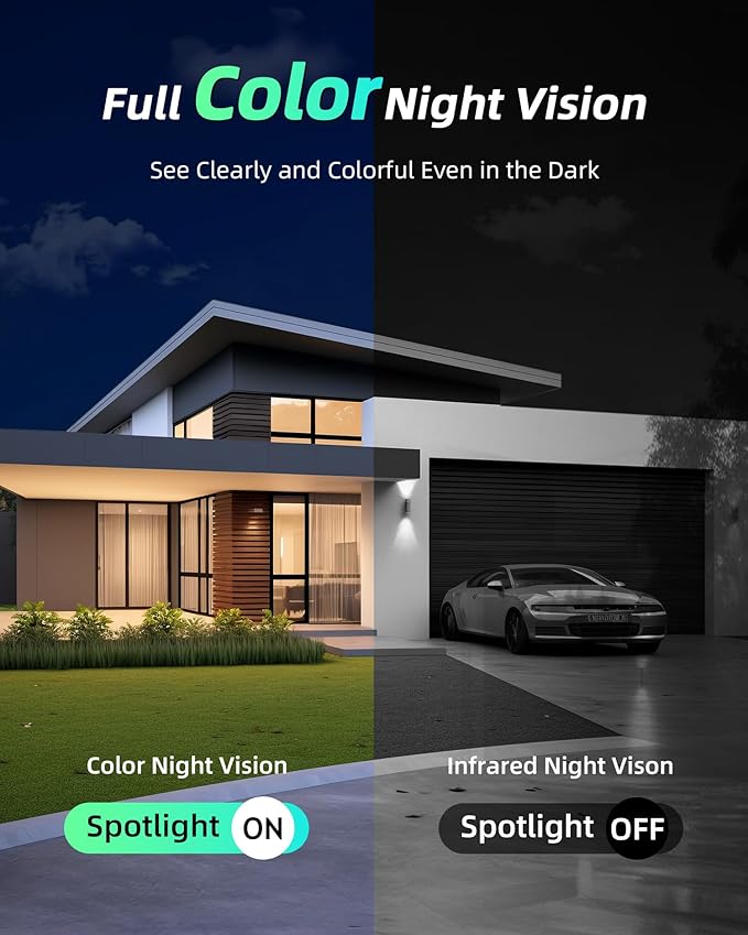MaxiViz Solar Camera Outdoor Wireless, 2.4GHz Wi-Fi Security Camera with AI Motion Detection, Cameras for Home Security with 2K Color Night Vision, Two-Way Talk, IP66 Weatherproof, Cloud/SD Storage - Image 3