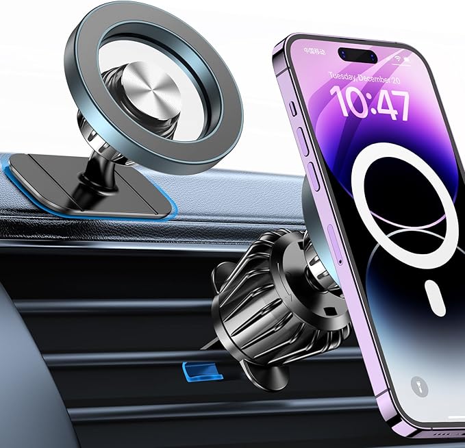 Kaistyle for Magsafe Car Mount【20 Strong Magnets】Magnetic Phone Holder for Car Phone Holder Mount Dash Mounted Holders Cell Phone Holders for Your Car Accessories for Women Men for iPhone 17 16 15 14 by Kaistyle