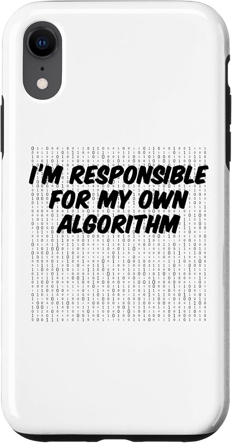 iPhone XR Binary Code Computer Algorithm AI Artificial Intelligence Case by Unknown