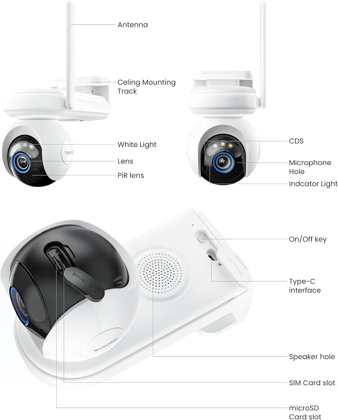 REOLINK Security Cameras Wireless Outdoor, Solar Camera for Home Security | 24/7 Continuous Recording, 2K ColorX Night Vision, 6 Months Battery Life, Smart AI Detection & Auto Tracking, 12W Solar Panel - Image 9