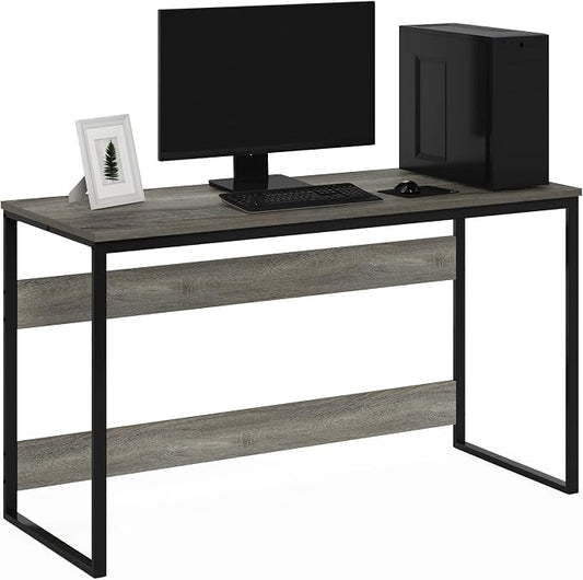 Furinno Moretti Modern Lifestyle Enhanced Study Desk 52 Inch, 52-Inch, French Oak Grey by Furinno-FitsYourSpaceFitsYourBudget