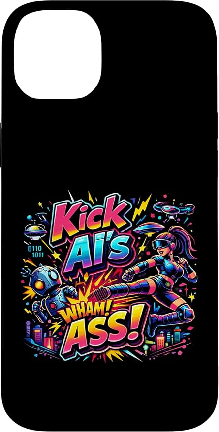 Tech Human vs AI Case for iPhone 14 Plus by Unknown