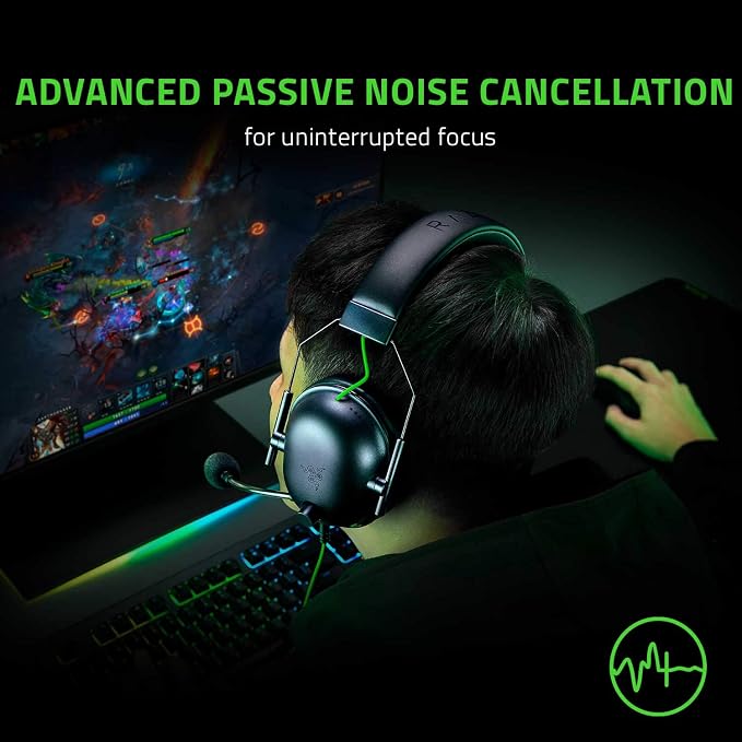 Razer BlackShark V2 X Gaming Headset: 7.1 Surround Sound - 50mm Drivers - Memory Foam Cushion - for PC, PS4, PS5, Switch - 3.5mm Audio Jack - Black (Pack of 8) - Image 5