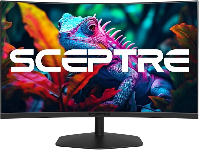 Sceptre Curved 24-inch Gaming Monitor 1ms 100Hz 1500R DisplayPort HDMI X2 Eye Care 100% sRGB Build-in Speakers, Machine Black 2025 (C248W-FW100T Series) - Image 2
