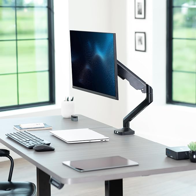 VIVO Heavy Duty Ultrawide Monitor Tension Arm for up to 40 inch Screens, Holds 26.4 lbs, Premium Desk Mount Stand, Black, STAND-V100O - Image 7