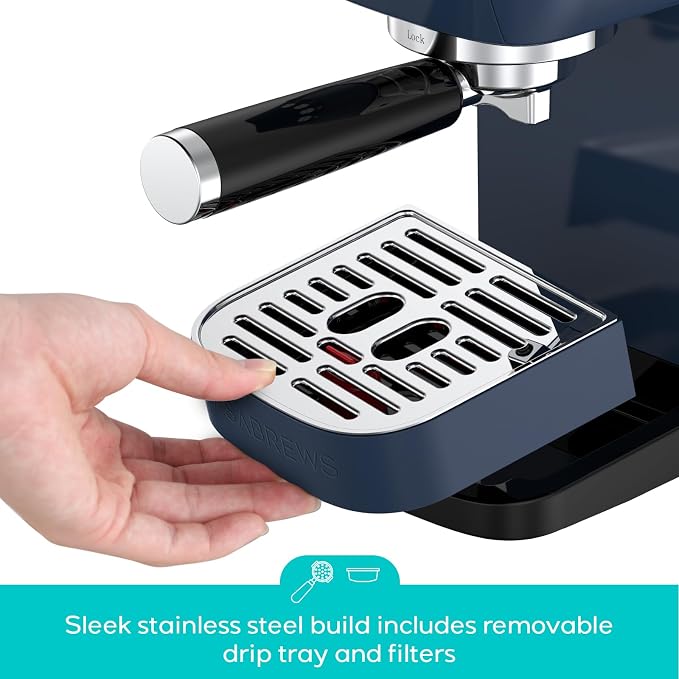 CASABREWS 3700 Essential Espresso Machine, Stainless Steel Espresso Maker | 20-Bar Italian Pump, Powerful Steam Wand, 43.9oz Removable Water Tank, Compact Espresso Maker for Home, Cappuccino & Latte - Image 5