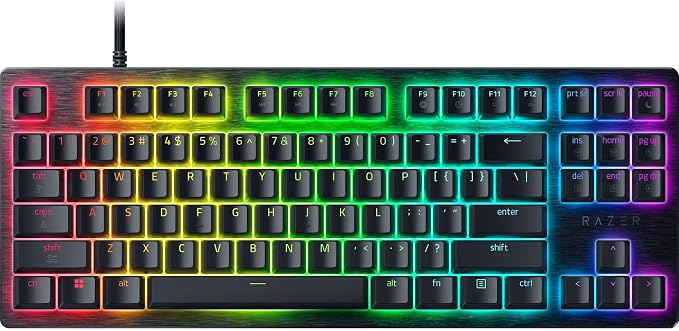 Razer Huntsman V3 HE Magnetic TKL 8KHz Wired Gaming Keyboard | Hall Effect Magnetic Switches, 8000 Hz Polling, Razer Snap Flex,Razer Snap Tap, Rapid Trigger, Adjustable Actuation by Unknown
