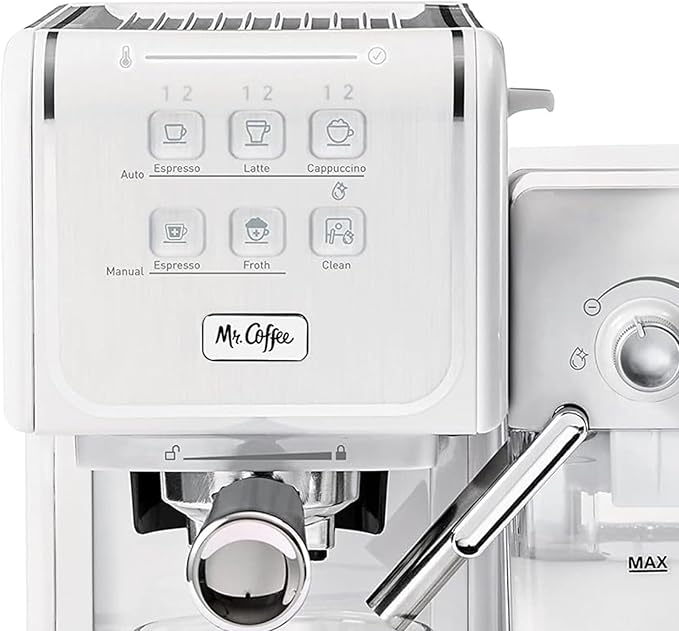 Mr. Coffee One-Touch CoffeeHouse - Espresso, Cappuccino, and Latte Maker, with Easy Serving Espresso (ESE) Pod compatibility - White - Image 10