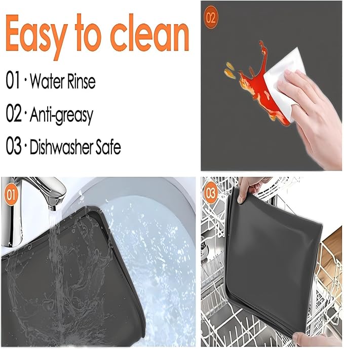 Coffee Mat, Bar Mat for Kitchen Counter, 16"x24" Kitchen Coffee Bar Pad, Anti-Slip, Heat Resistant Pad for Espresso Machines, Dinner Plates, Ice Cream Machines, Espresso Accessory - Image 4