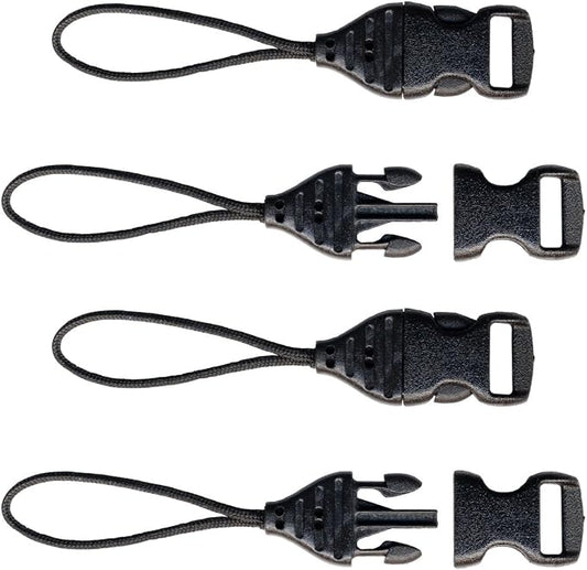 OP/TECH USA 1301082 Mini QD Loops - 1.5mm - System Connectors (Black) - Set for Cameras, Cell Phones & Binoculars by OPTECHusa