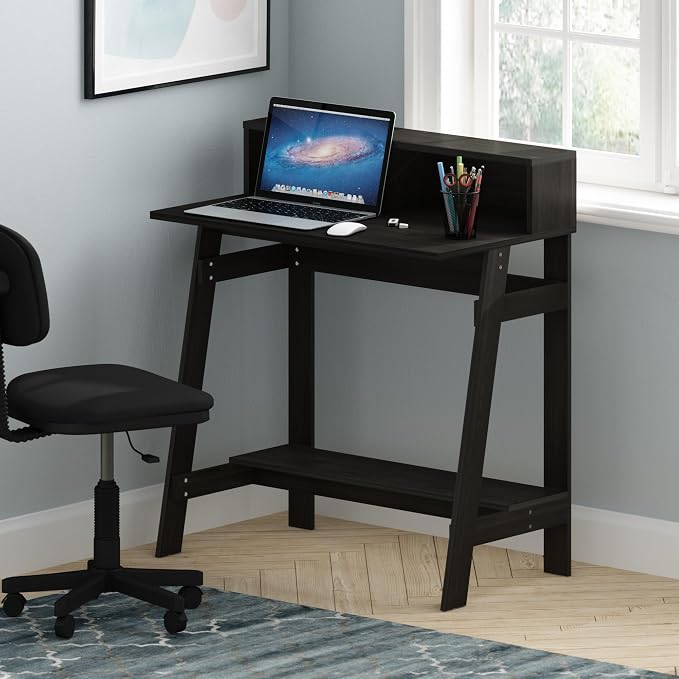 Furinno Simplistic a Frame Computer Desk, Espresso - Image 2