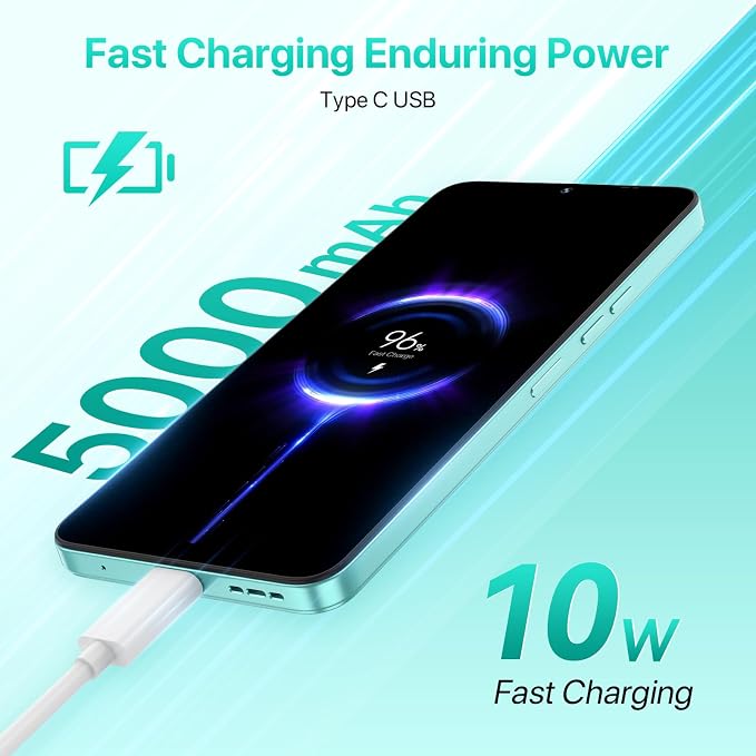 UMIDIGI A15C (8+8GB RAM+128GB ROM) Android 13 NFC Unlocked Cell Phone，48MP Ultra-Clear AI Camera Mobile Phone,5000mAh Battery Smartphone,6.7" HD Full View Display Dual Unlock Phone-Space - Image 7