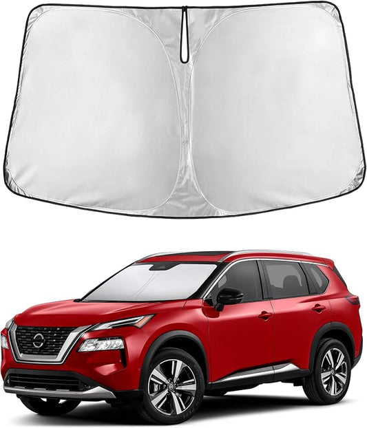 EcoNour Windshield Sunshade Compatible for Nissan Rogue 2021-2024 2025 2026, (Not for Rogue Sport) Sun Visor for Front Windshield & Window Sun Shade Cover, UV Heat Protector, Car Accessories by EcoNour