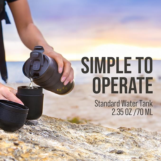 Wacaco Minipresso GR, Portable Espresso Machine, Compatible Ground Coffee, Hand Coffee Maker, Travel Gadgets, Manually Operated, Perfect for Camping, Hiking - Image 5