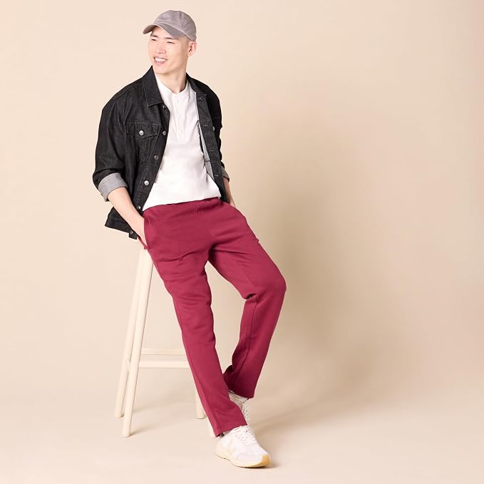 Amazon Essentials Men's Relaxed Straight Leg Fleece Open Bottom Sweatpant (Available in Big & Tall) - Image 6