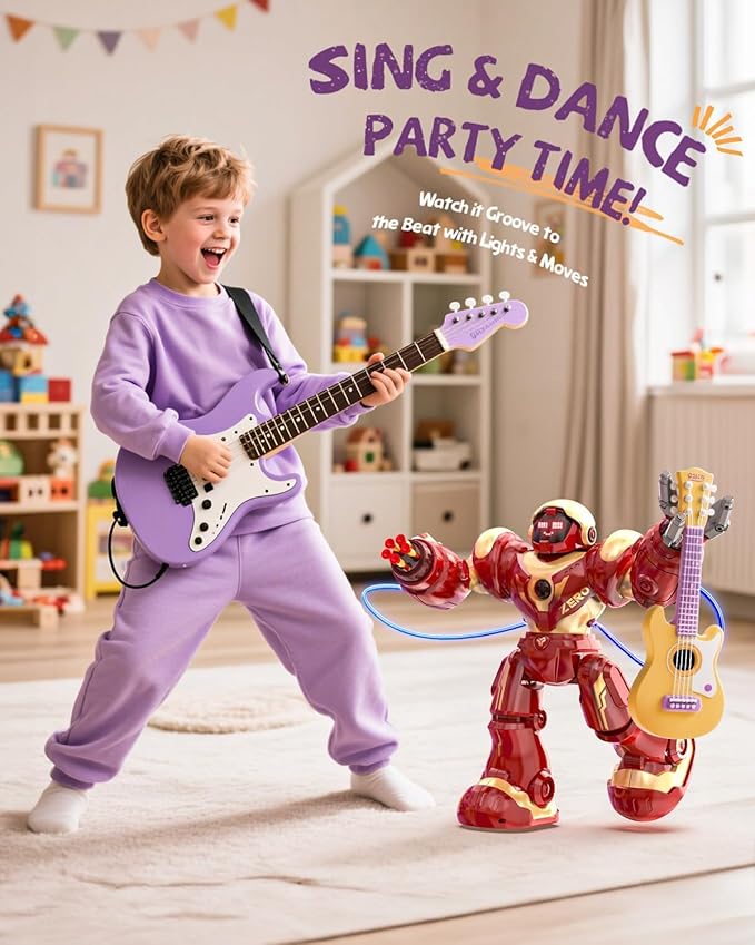 Holyton 5088 Smart Robot for Kids, Programmable Remote Control Robot | 15.7" Large Robot, Voice, App & Remote Control, Grab & Foam Dart Launcher, Music & Dancing, STEM Toy, Gift for Kids Ages 5-12 - Image 3