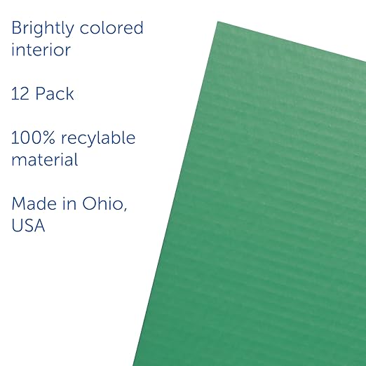 Flipside Products 18”x 48” Green Study Carrel, Privacy Boards, Student Privacy and Focus Booth for The Classroom, Desk Divider Cubby for Tests, Made in USA - 12 Pack - Image 5