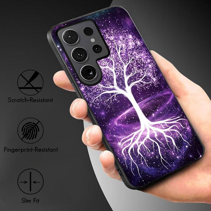 Designed for Galaxy S25 Ultra Phone Case,Slim Silicone Shockproof Protective Case for Galaxy S25 Ultra 6.8 inch,Life Tree - Image 2