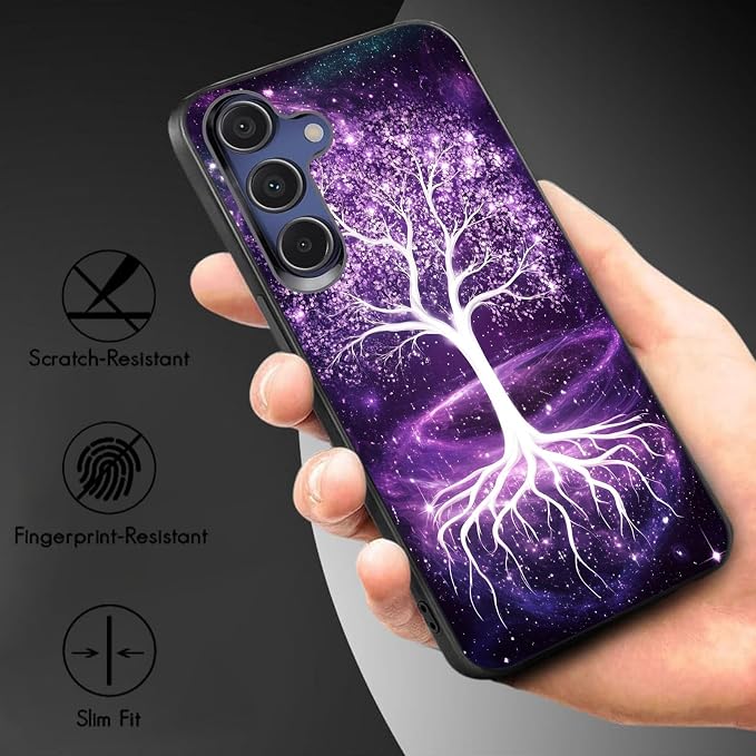 Designed for Galaxy A17 5G Phone Case,Slim Silicone Shockproof Protective Case for Galaxy A17 5G 6.7 inch,Life Tree - Image 3