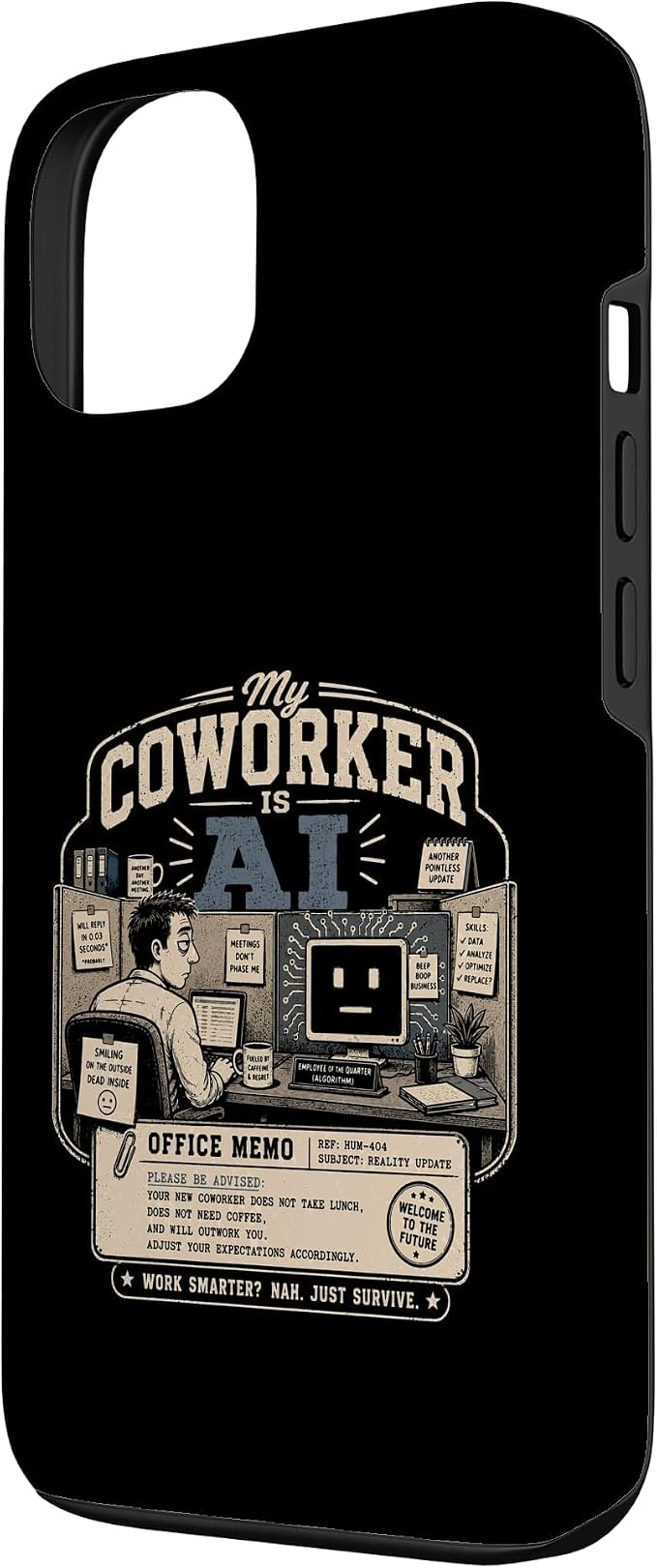 My Coworker is AI Office Humor Funny Workplace Replacement Case for iPhone 13 - Image 2