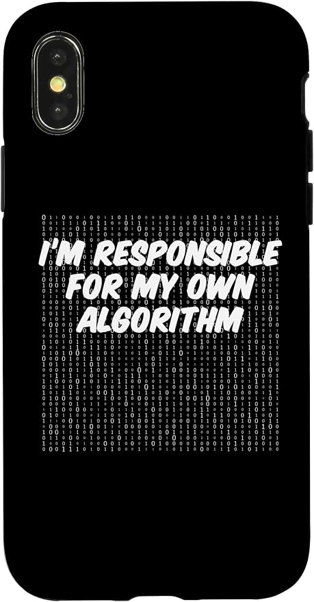 iPhone X/XS Binary Code Computer Algorithm AI Artificial Intelligence Case by Unknown