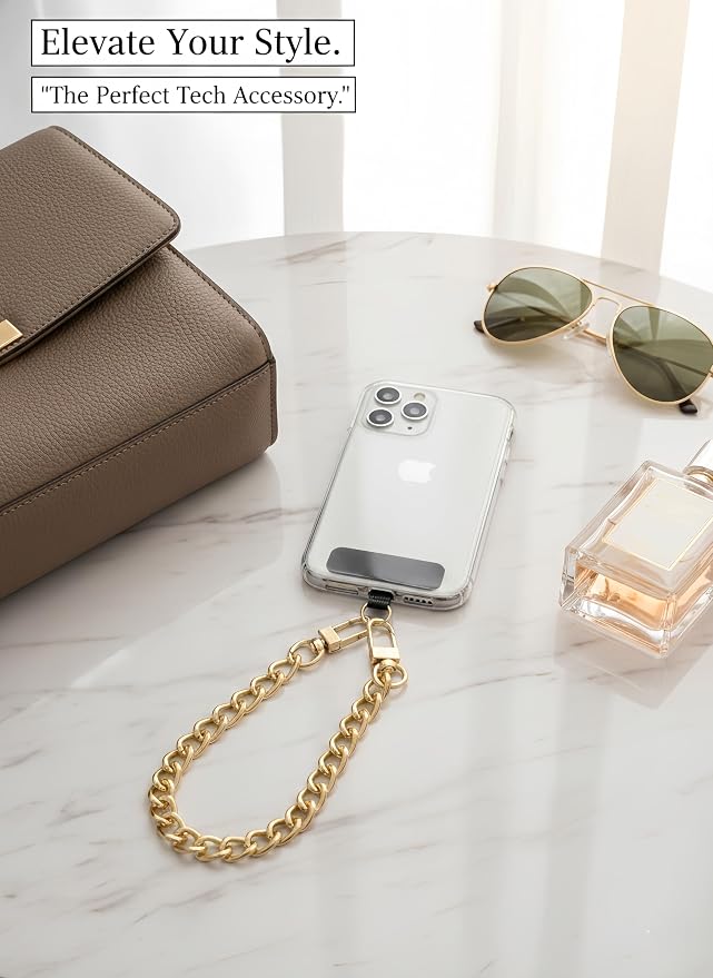 Metal Phone Wrist Lanyard Lightweight Aluminum Cellphone Strap Wristlet Classic Metal Phone Chain for Women and Men - Image 3