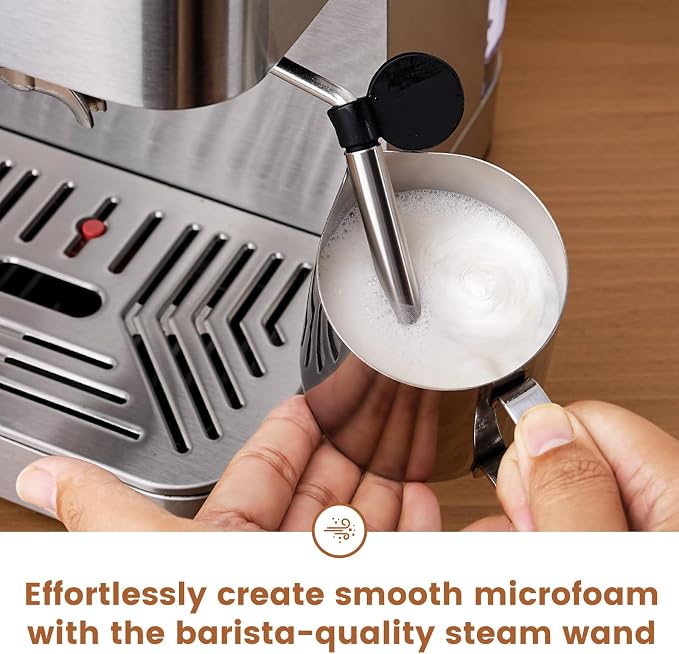 Gevi 20 Bar Espresso Machine, Programmable Coffee Maker with Milk Frother | Budget under$100; Removable Water Tank; Produce Good Crema; Include Necessary Accessories; Can Make Americanos; Easy to Clean - Image 5