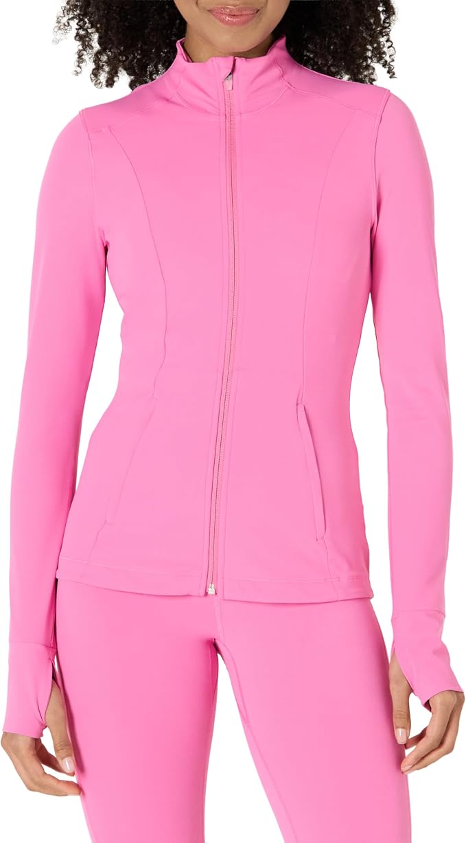 Amazon Essentials Women's Active FormFlex Buttery Soft Slim Fit Quarter Zip Long Sleeve Pullover Jacket by AmazonEssentials