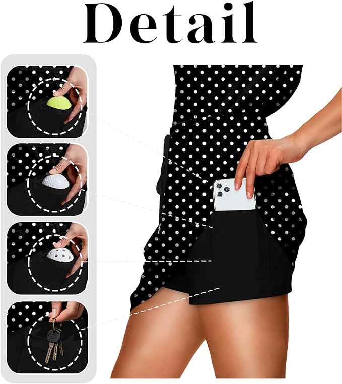 NIASHOT Two Piece Skirt Sets for Women Summer Vacation Travel Outfits Tennis Golf Skorts Versatile Lounge Sets - Image 4