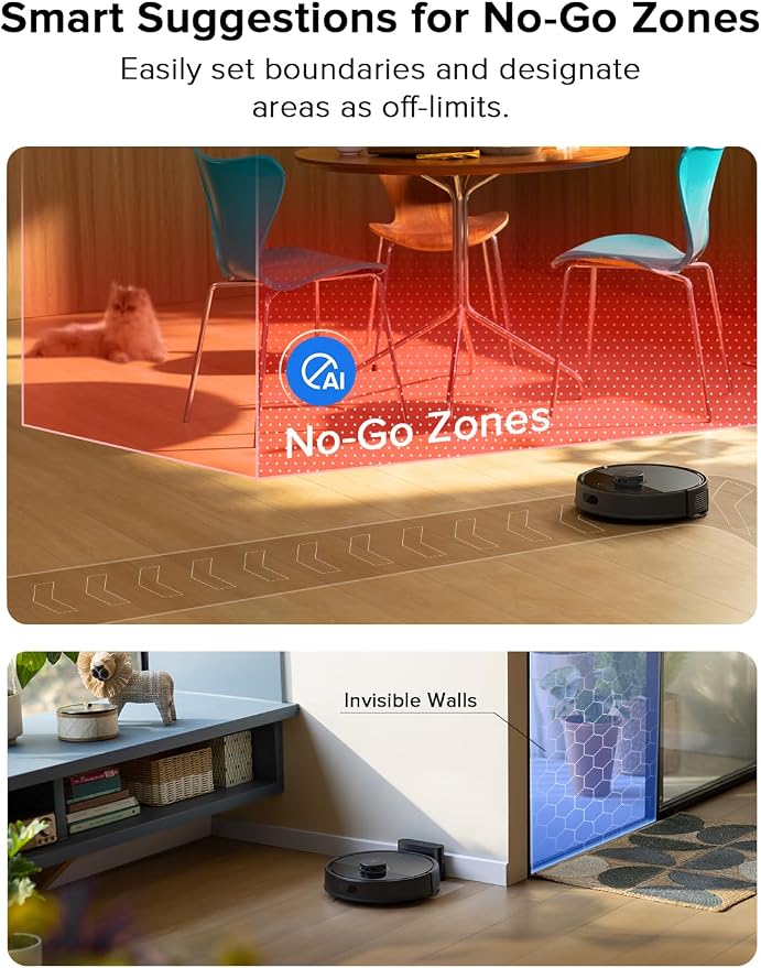 roborock Q7 L5 Robot Vacuum and Mop Combo, 8,000Pa Suction | Upgraded from Q5 Pro, Dual Anti-Tangle System, LiDAR Navigation, Multi-Level Mapping, Self-Charging Robotic Vacuum, Black - Image 8