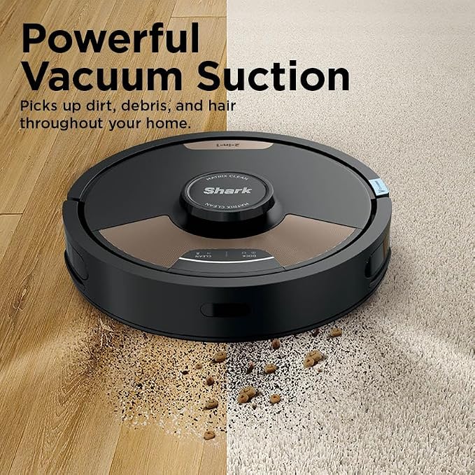 Shark Matrix Plus Robot Vacuum and Mop,UR2650WS | Sonic Mopping, Matrix Clean, CleanEdge, HEPA 30-Day Self-Empty Base, 360° LiDAR Mapping, Self-Cleaning Brushroll, Wi-Fi - Image 7